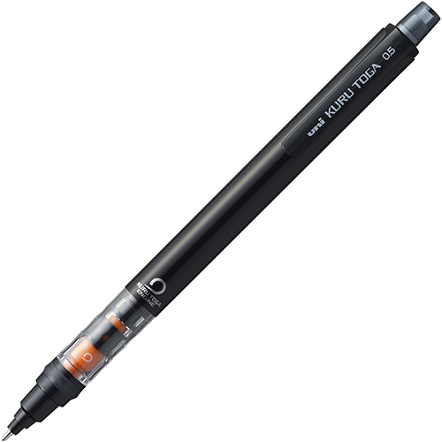 シャープペンシル　クルトガ　パイプスライドモデル　0.5mm　(軸色:ブラック)　1本