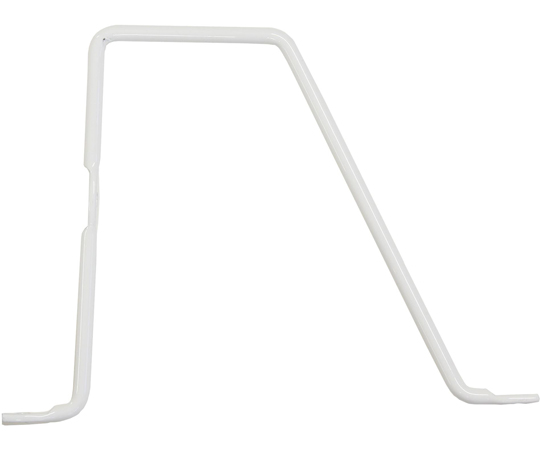 Kabette（カベッテ） シェルフ 白 （1×4材1枚用） 白いシェルフが壁に取り付けられ、1×4材がはめ込まれた様子
