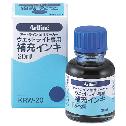 油性ﾏｰｶｰ ｱｰﾄﾗｲﾝ ｳｴｯﾄﾗｲﾄ専用補充ｲﾝｷ 青 1ｾｯﾄ(10本)