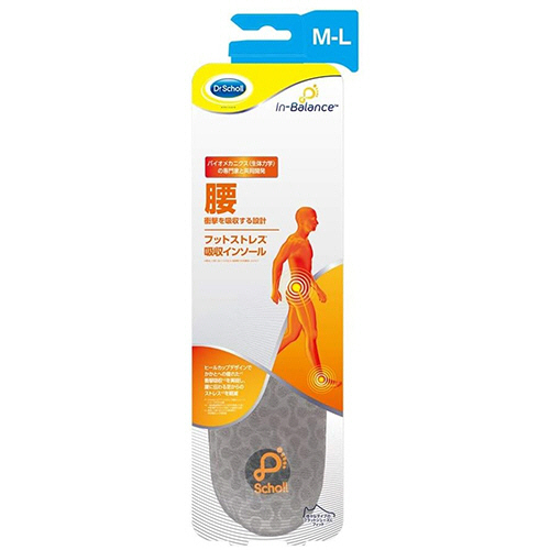 ﾄﾞｸﾀｰｼｮｰﾙ ｲﾝﾊﾞﾗﾝｽ ﾌｯﾄｽﾄﾚｽ吸収ｲﾝｿｰﾙ 腰 M-L 1足画像