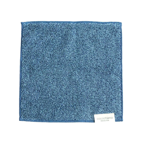ミニタオル ココチエナ2 タオルチーフ 25×25cm NB ネイビーブルー画像