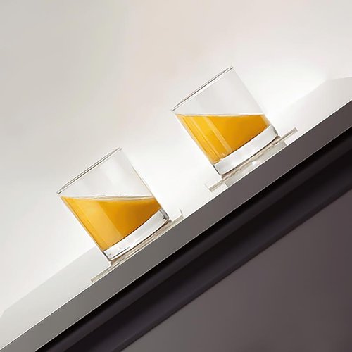 【防災】転倒防止用品 ゲルタック 角型 60×60×2.0mm 9個付 エクシール 正方形のゲルタックが整然と並んでいる様子
