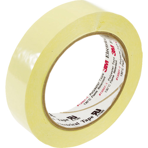 ﾎﾟﾘｴｽﾃﾙ電気絶縁ﾃｰﾌﾟ 1350黄色 25mm×66m 1巻画像