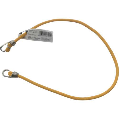 ｺﾞﾑ ﾊﾞﾝｼﾞｰｺｰﾄﾞ 5mm×600mm 黄 1本画像