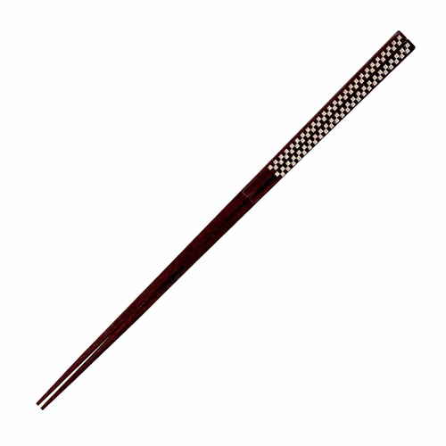 箸 21cm プレミアムアイ シンプルライン 綺羅 漆 木製 天然木 銀画像