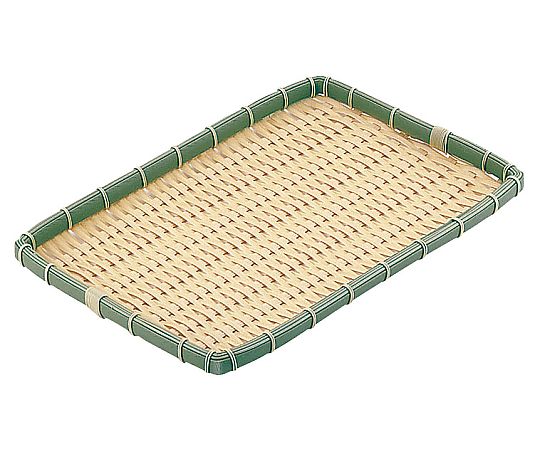 PP　竹　角型　浅ざる　40型画像