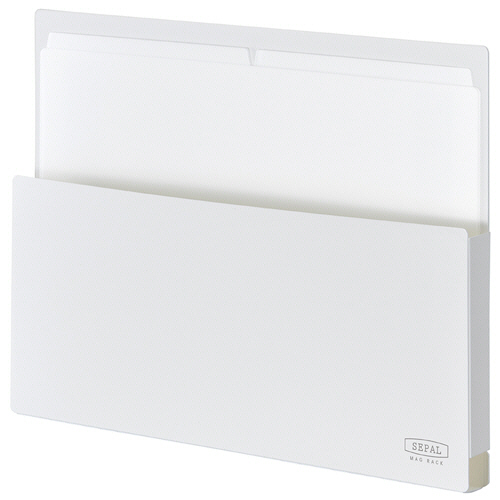 ｾﾊﾟﾙ ﾏｸﾞﾗｯｸ A4ﾖｺ型 仕切りｼｰﾄ2枚付 ﾎﾜｲﾄ 1個画像