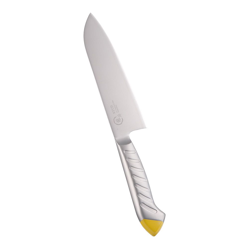 龍治　ステンカラー　三徳　17cm　イエロー