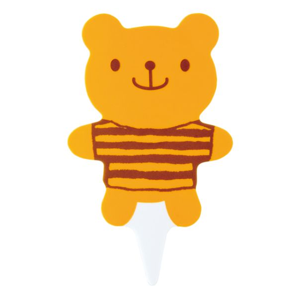 スウィーツ用品 キャンディベアケーキピック-1(100枚) ヘッズ画像