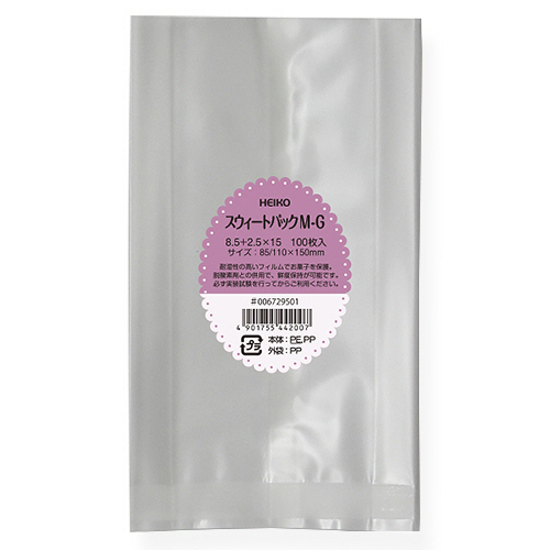 ｽｳｨｰﾄﾊﾟｯｸ M-G 8.5+2.5×15 1ｾｯﾄ(4000枚:100枚×40ﾊﾟｯｸ)画像