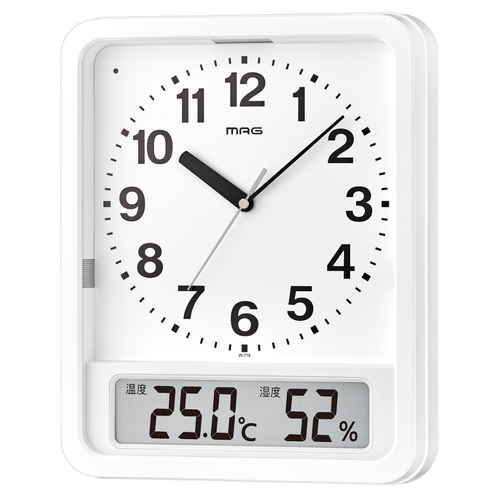 掛時計 電波自動点灯置掛両用時計