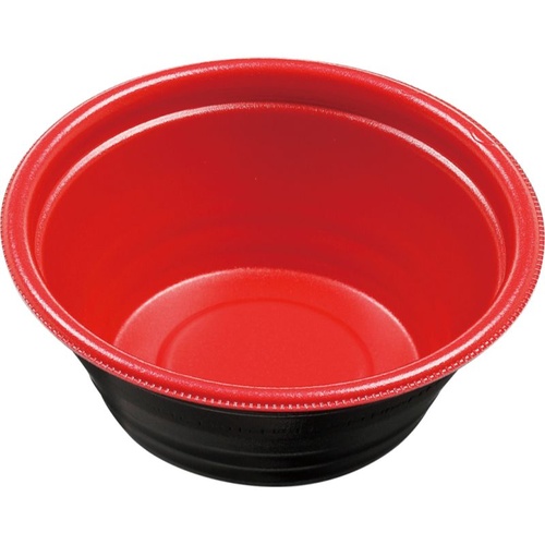 エフピコ 麺容器 DLV麺丼15(58) MFP 本体 M赤黒画像