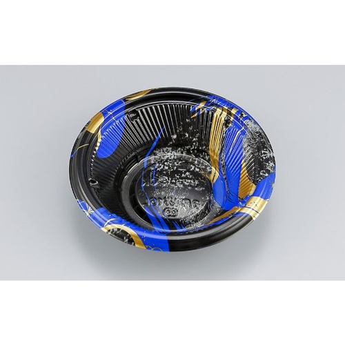 シーピー化成 どんぶり容器 BF丸丼16L 陶輪青 本体画像