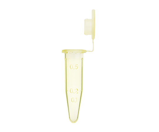 トレフ スタンダードキャップチューブ 0.5mL イエロー 1袋（500本入）画像