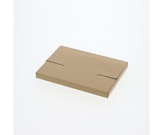 ダンボール　ラクポスBOX　215-20　10枚 箱が重ねられた状態で横向きに設置されている