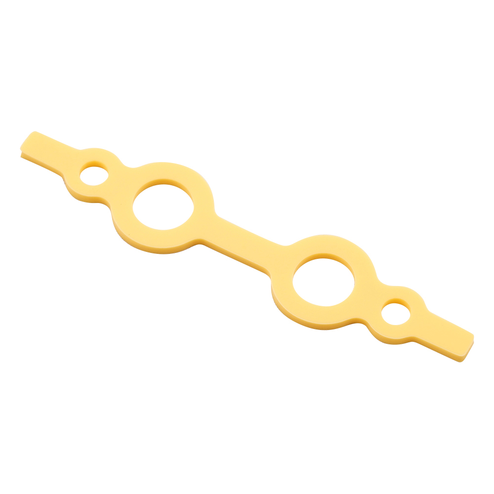 シリコンカラーバンド（メガネバンド） 小 φ3.5×φ10 イエロー 1袋（10個入）画像