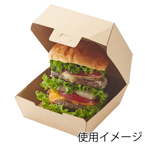 HEIKO 食品容器 ネオクラフト バーガーボックス L 20枚画像