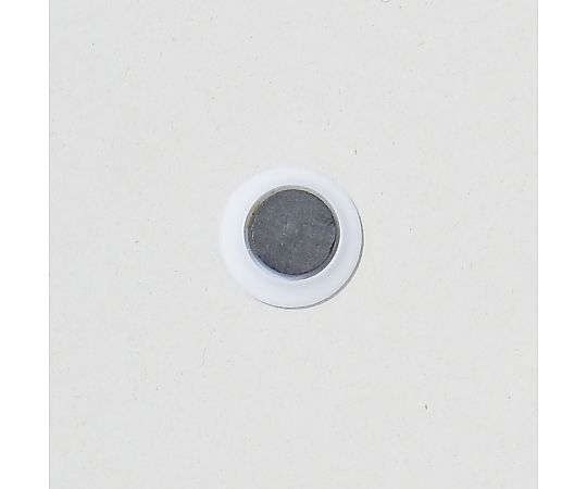 カラーマグネット　丸型　No.20　白　10個入 白い丸形のマグネットが整然と並んでいる様子
