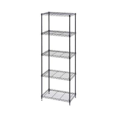 カラーメタルラック　幅５５０×高１６００　ブラック画像