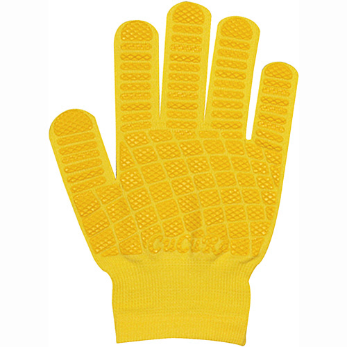 CuCuRa(ｷｭｷｭﾗ) すべり止め付軍手 ｲｴﾛｰ 1双画像