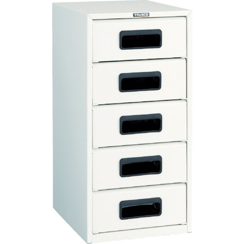 αﾚﾀｰｹｰｽ ｽﾁｰﾙ深型5段 引出飛出し防止型 1台画像