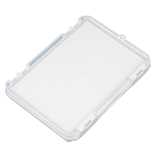 収納ケース　クッション付コレクションケース浅型230A　ホワイト画像