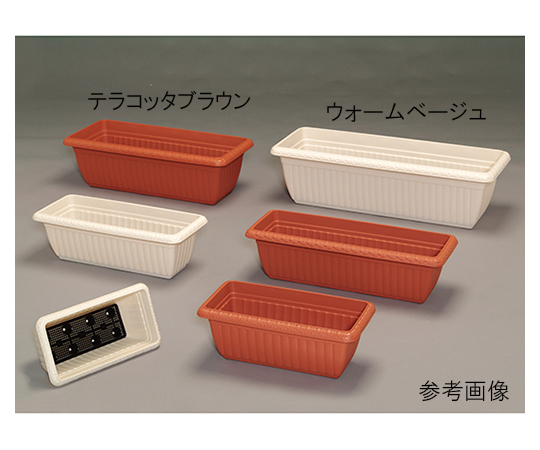 レリーフプランター ウォームベージュ 554×241×180mm画像