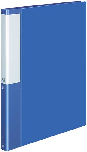 クリヤーＢポジティ替紙式青Ａ４縦背幅２７ｍｍ１０冊画像