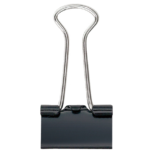 ﾀﾞﾌﾞﾙｸﾘｯﾌﾟ 小 口幅19mm 黒 1箱(10個)