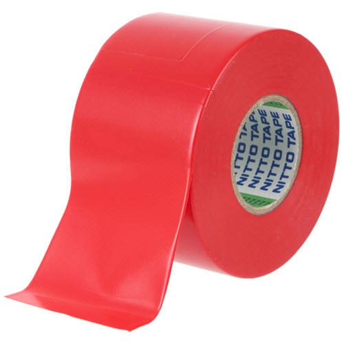 ﾋﾞﾆﾙﾃｰﾌﾟ No.21 幅広 50mm×20m 赤 1巻画像