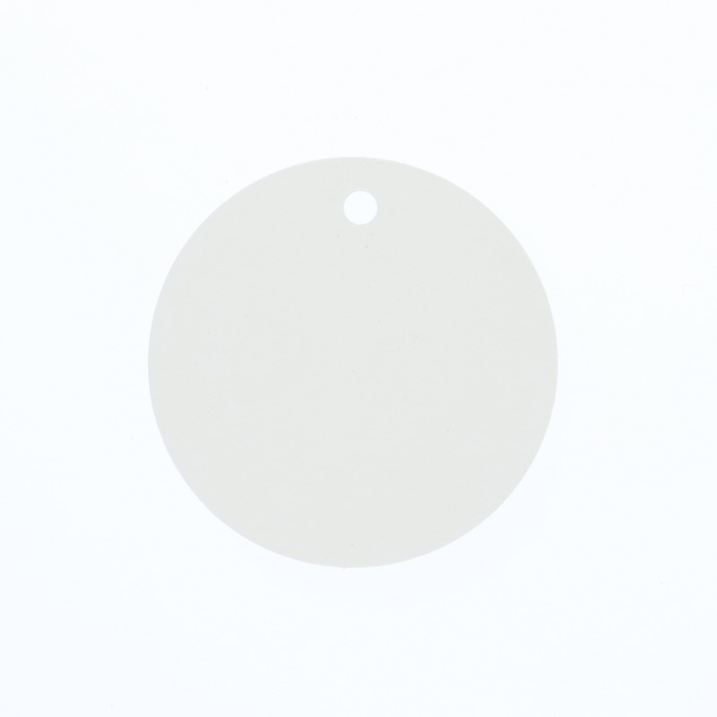 ペーパータグ　丸　５０ｍｍ　白無地画像