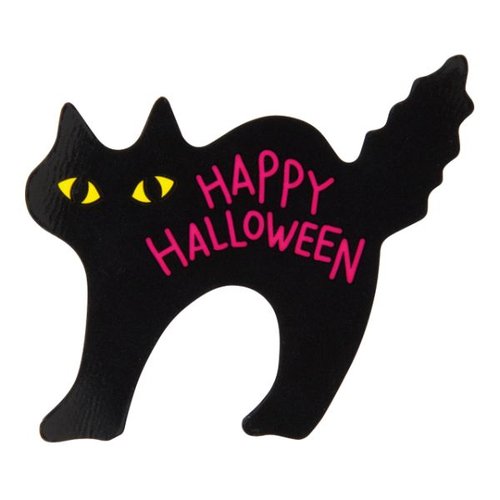 スウィーツ用品 ハロウィンケーキピック 黒ネコ-4(100枚) ヘッズ画像