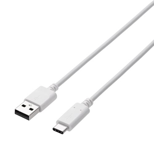 ＵＳＢ２．０ケーブル（Ａ－Ｃ）　２．０ｍホワイト画像