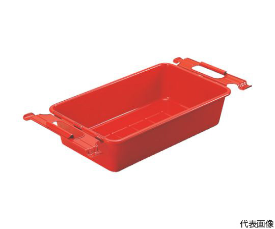 取手付パーツBOX　有効内寸307X201X94　赤