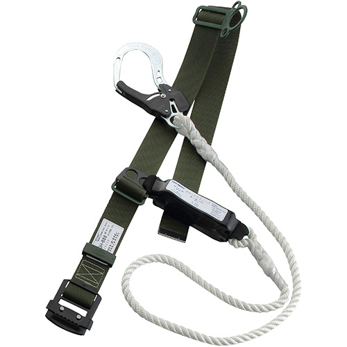墜落制止用器具 胴ﾍﾞﾙﾄ型 ﾛｰﾌﾟ式 緑 1本画像