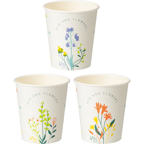 紙ｺｯﾌﾟ AND FLOWERS 205mL(7ｵﾝｽ) 1ｾｯﾄ(2400個:80個×30ﾊﾟｯｸ)画像