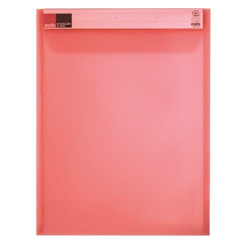 ｼｽﾌｫﾙﾀﾞｰ A4-E(短辺ﾌﾀ) 赤 1ｾｯﾄ(5枚)画像