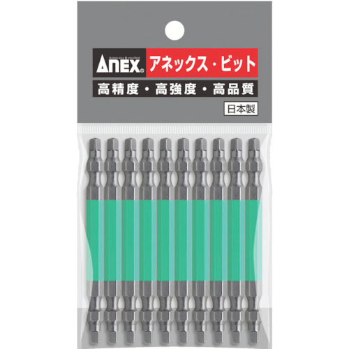 四角ｶﾗｰﾋﾞｯﾄ 両頭 #3×85 1ﾊﾟｯｸ(10本)画像