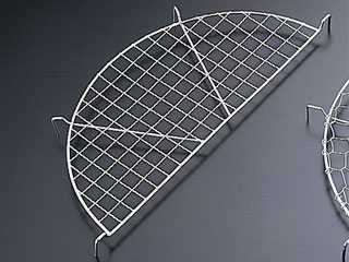 中華用品 SA18-8 クリンプ目半月型天ぷらあみ39cm用画像