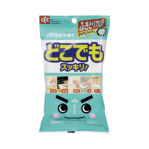 激落ち　どこでもウェットシート　２０枚×５画像
