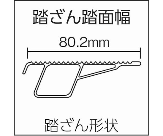 上わく付き踏台CF型8段 白い踏台が明るい室内に置かれている様子、上部に軽い囲いがある。
