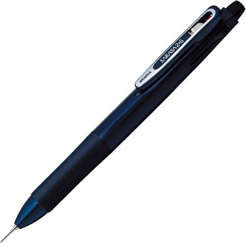 多色ボールペン　サラサ2+SB　ネイビー　10本