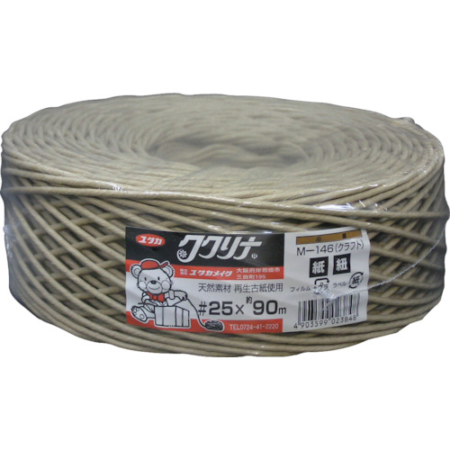 荷造り紐 紙ﾋﾓ #25×90m 350g ｸﾗﾌﾄ 1本画像