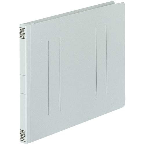 フラットファイルＶ樹脂とじ具　Ｂ５横　灰　１０冊画像