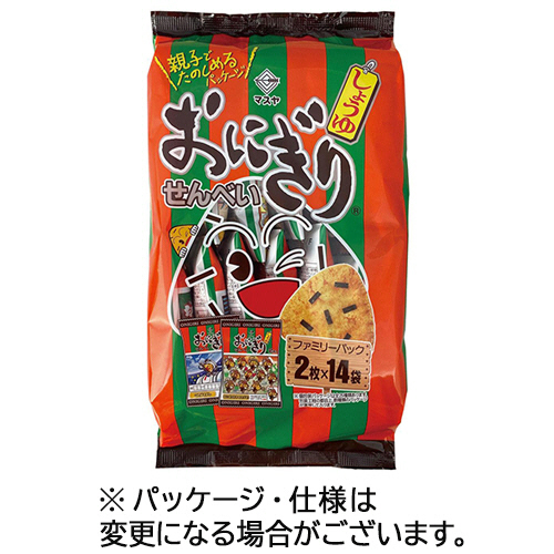 おにぎりせんべい ﾌｧﾐﾘｰﾊﾟｯｸ 1ｾｯﾄ(392枚:28枚×14ﾊﾟｯｸ)画像