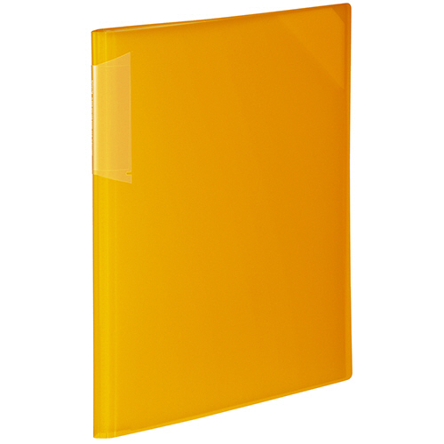 ｸﾘﾔｰﾎﾙﾀﾞｰﾌﾞｯｸ(ﾉﾋﾞｰﾀ) 固定式 A4ﾀﾃ 12ﾎﾟｹｯﾄ 背幅10-30mm 黄 1ｾｯﾄ(10冊)画像