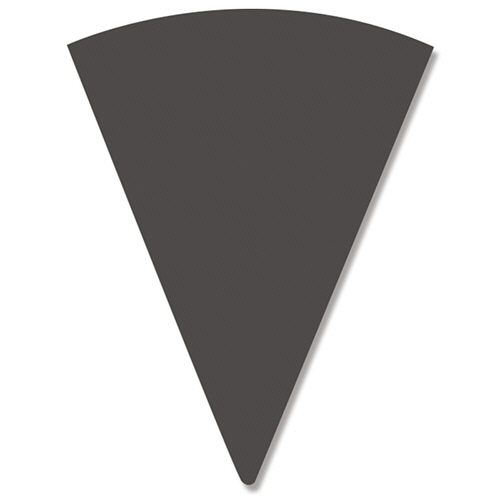 ﾜｯﾌﾙｺｰﾝｽﾘｰﾌﾞ 無地 ﾌﾞﾗｯｸ 1ｾｯﾄ(2000枚:100枚×20ﾊﾟｯｸ)画像