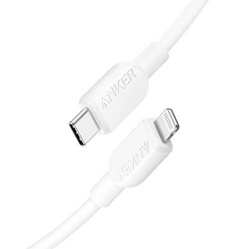 ANKER　310　USB-C&ライトニングケーブル　0.9m　ホワイト　1本画像