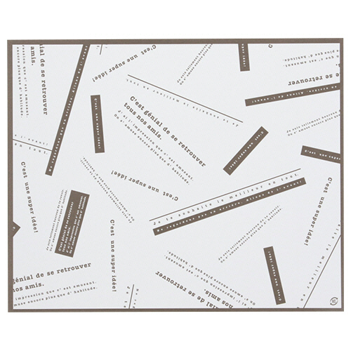 ｸﾚｰﾌﾟ包装紙 四角 ｱﾐｭｰｽﾞ 255×207 1ｾｯﾄ(4000枚:100枚×40ﾊﾟｯｸ)画像