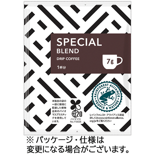 ﾄﾞﾘｯﾌﾟｺｰﾋｰ ｵﾘｼﾞﾅﾙ ｽﾍﾟｼｬﾙﾌﾞﾚﾝﾄﾞ 7g 1箱(100袋)画像